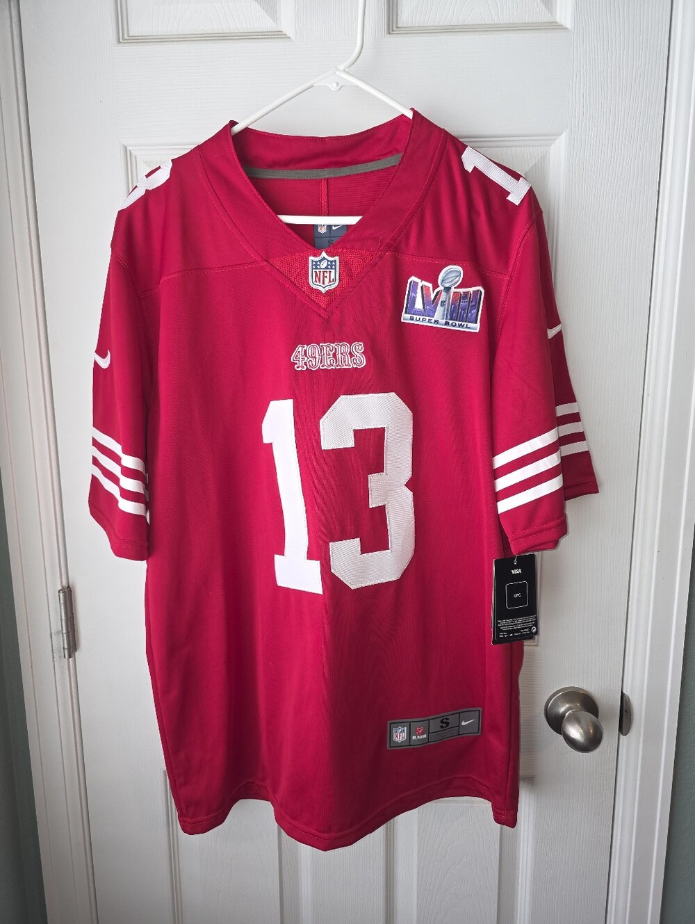 NWT 49ers Brock Purdy #13 Nike Super Bowl Red Jersey SZS